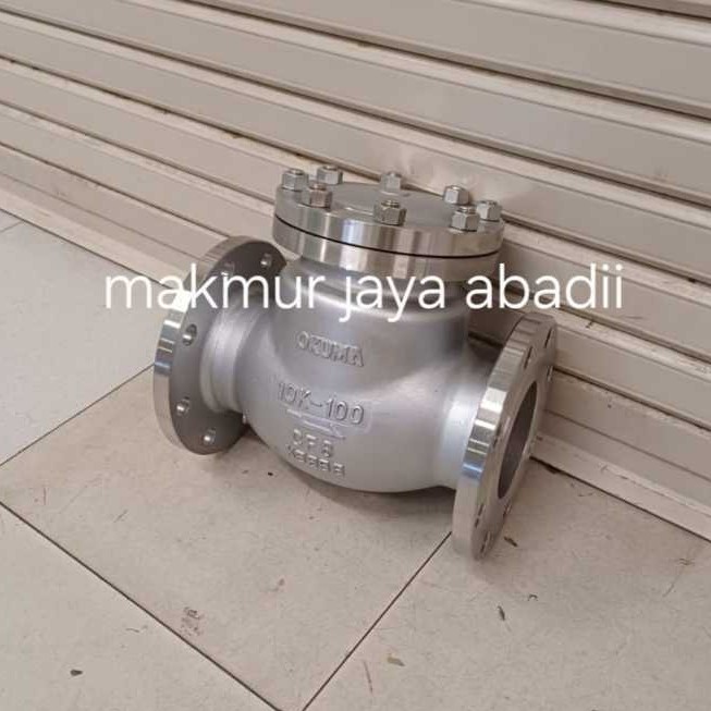 Swing check valve stainless 4'' inch dn100 jis 10k ss304 check valve stainless 4'' inch ss304 jis 10