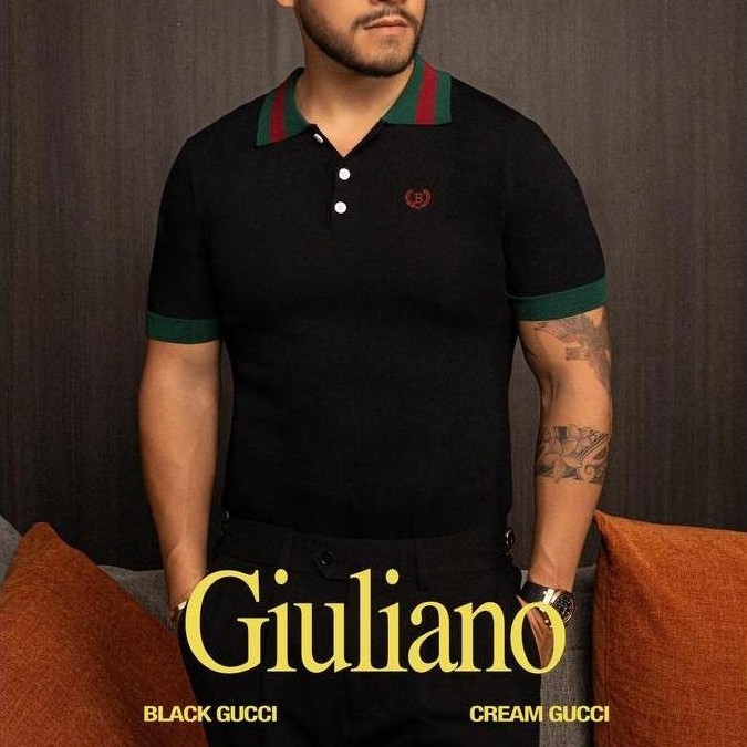 BALVEIN - Giuliano Knit Polo Shirt / Polo Shirt Pria