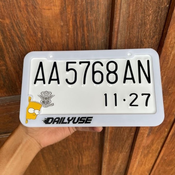[Frame + Plat ] Frame & Plat Nomor Custom JDM Untuk Motor