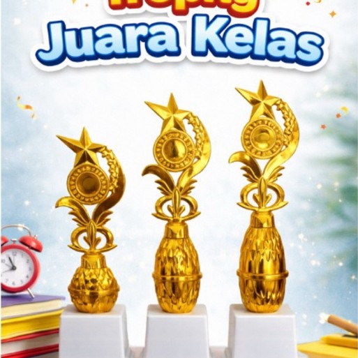TROPHY JUARA KELAS PIALA JUARA 123 PREMIUM