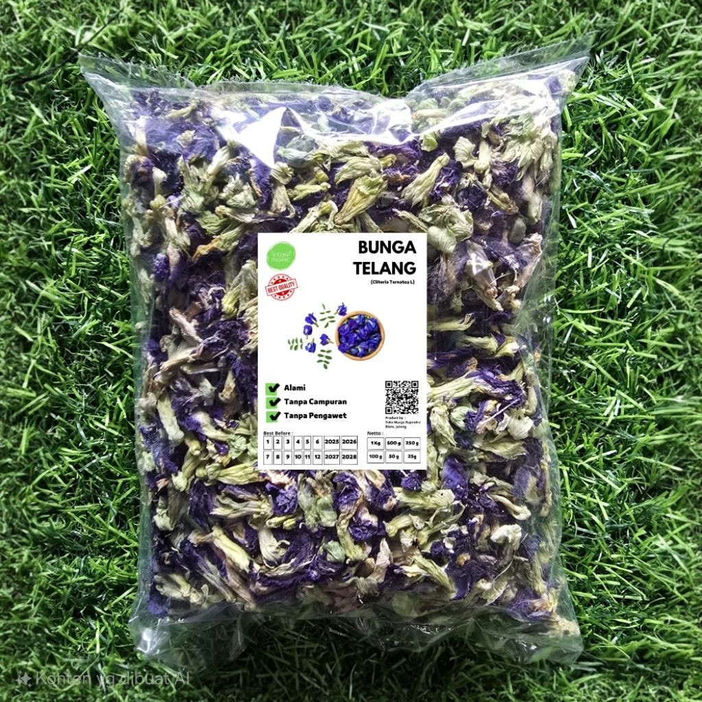 Telang Kering 100gram Teh Bunga Telang