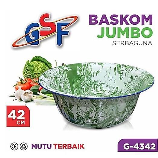 BASKOM SERBAGUNA JUMBO GSF BASKOM ENAMEL 40cm / BASKOM JADUL ENAMEL