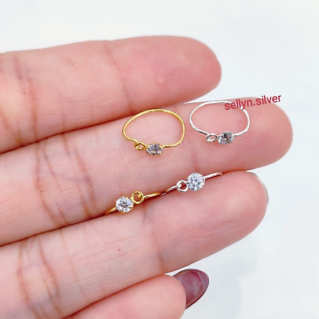 Anting Kenip Bayi/Anak Perak Asli