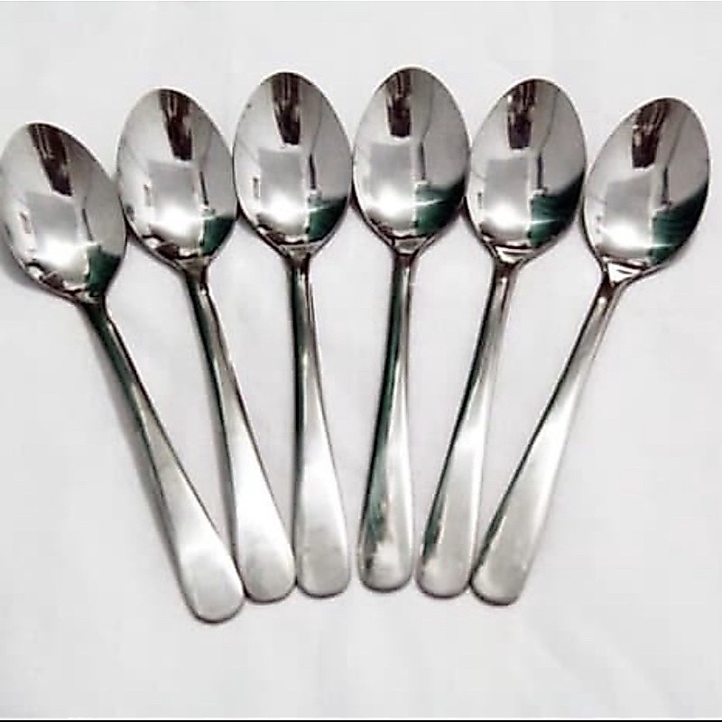 Sendok teh kopi Stainless Tebal isi 6pcs / sendok teh hotel stainless PREMIUM (6pcs) / sendok teh pe