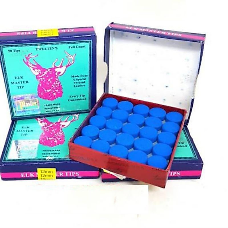 Master Tip 10mm, 12mm, 13mm / Box - Ujung Stik Billiard 50 Pcs