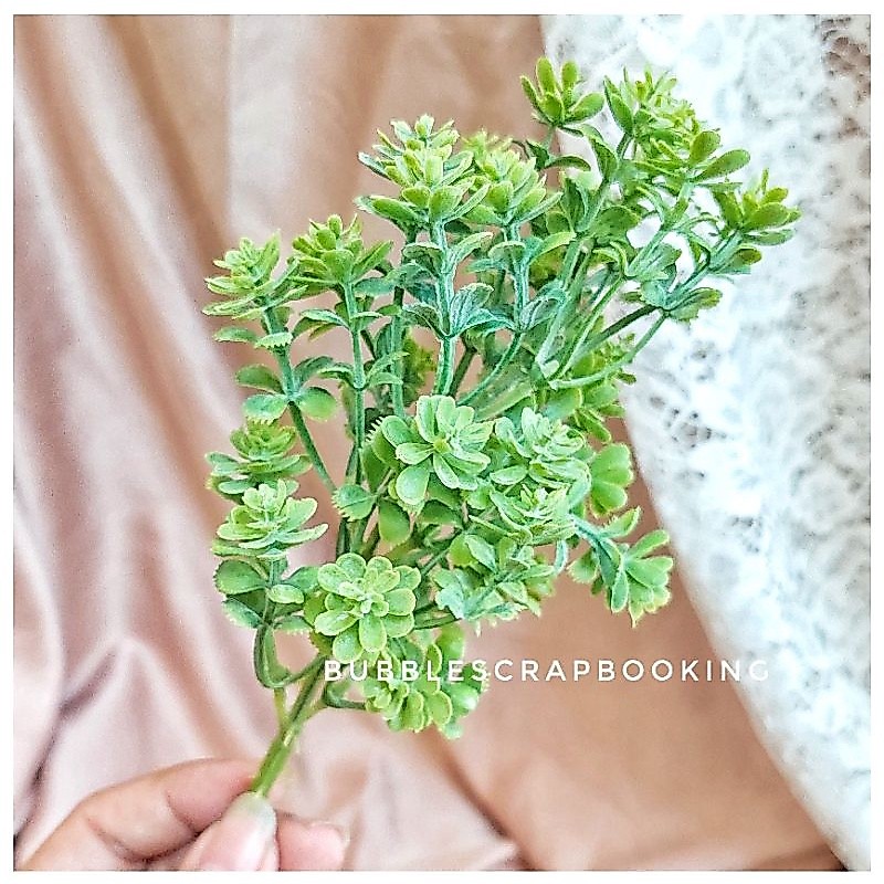 daun artificial daun plastik bahan mahar seserahan