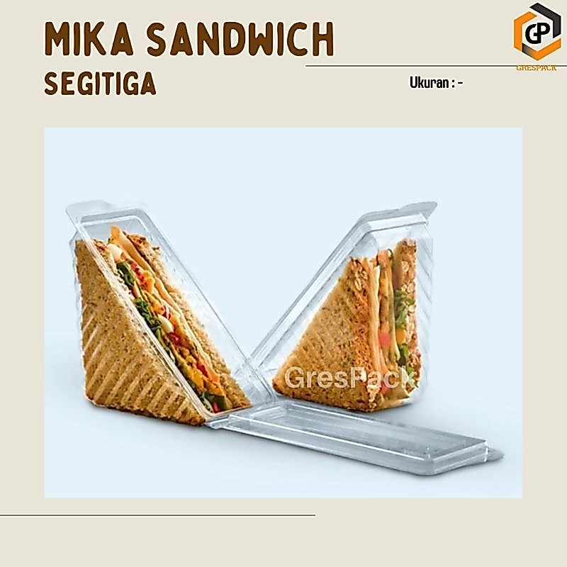 (50pcs) Mika Sandwich Segitiga/Mika Roti Segitiga
