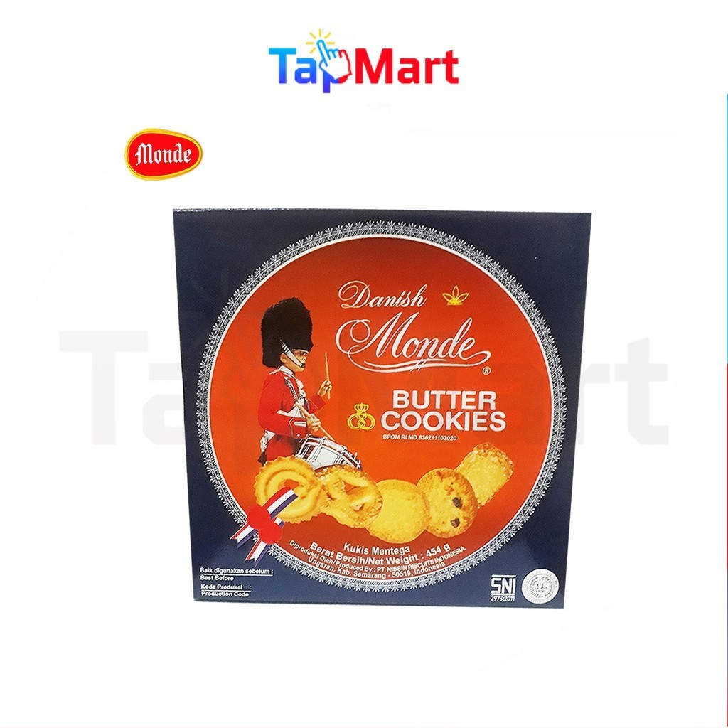 TapMart - Danish Monde Butter Cookies 454 gr BIscuits TIN Kaleng Kecil