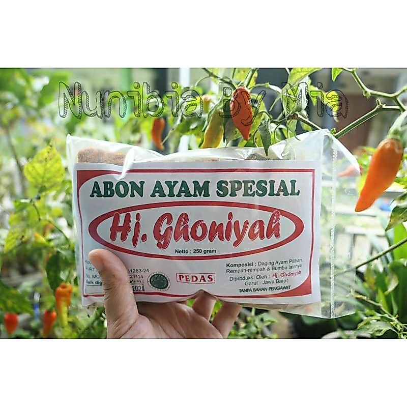 ABON AYAM SPESIAL HJ. GHONIYAH 250gr / ABON GHONIYAH /ABON HJ.GHONIYAH / ABON AYAM ABON BAYI ABON AY