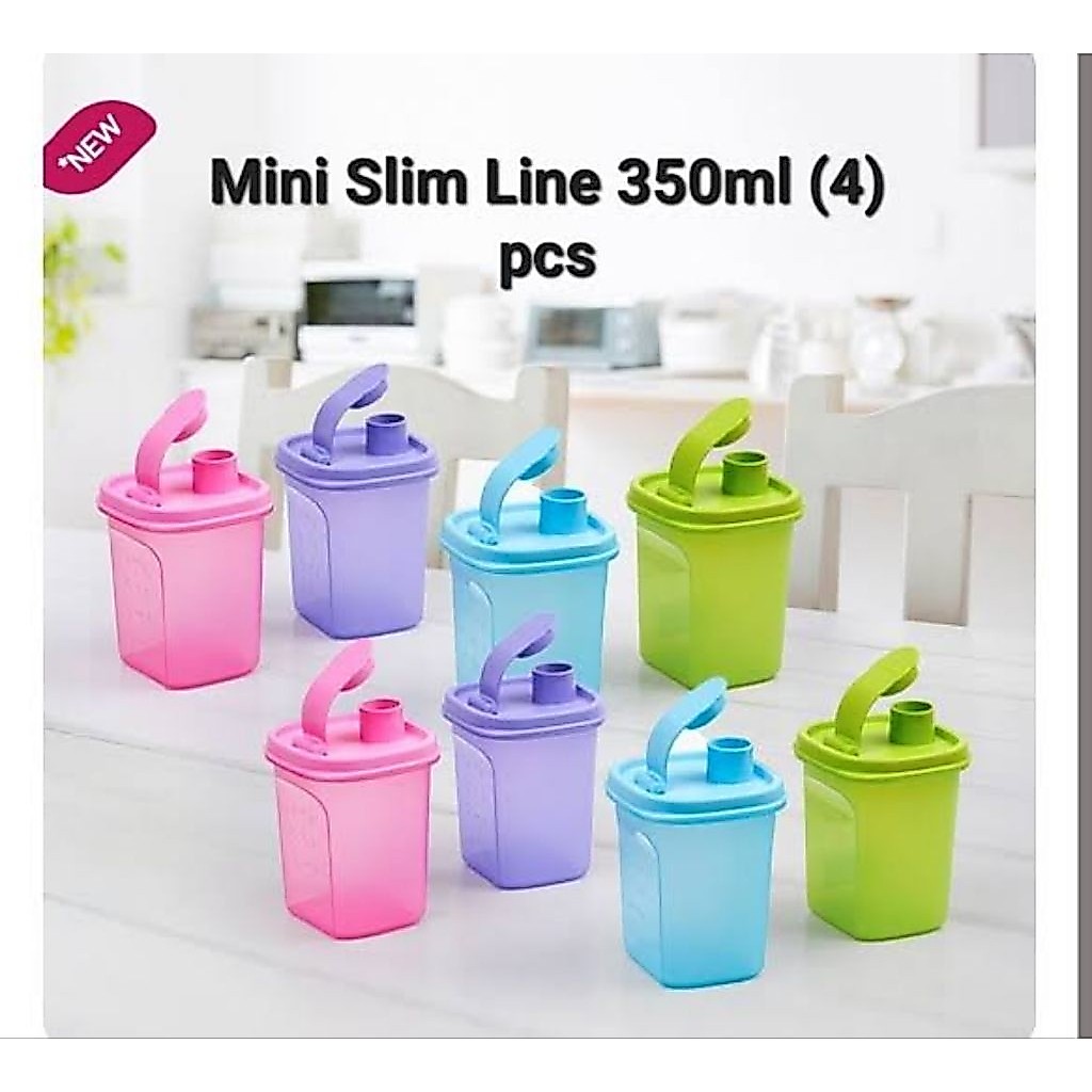 Tupperware mini slim Line (empat warna)350 ml
