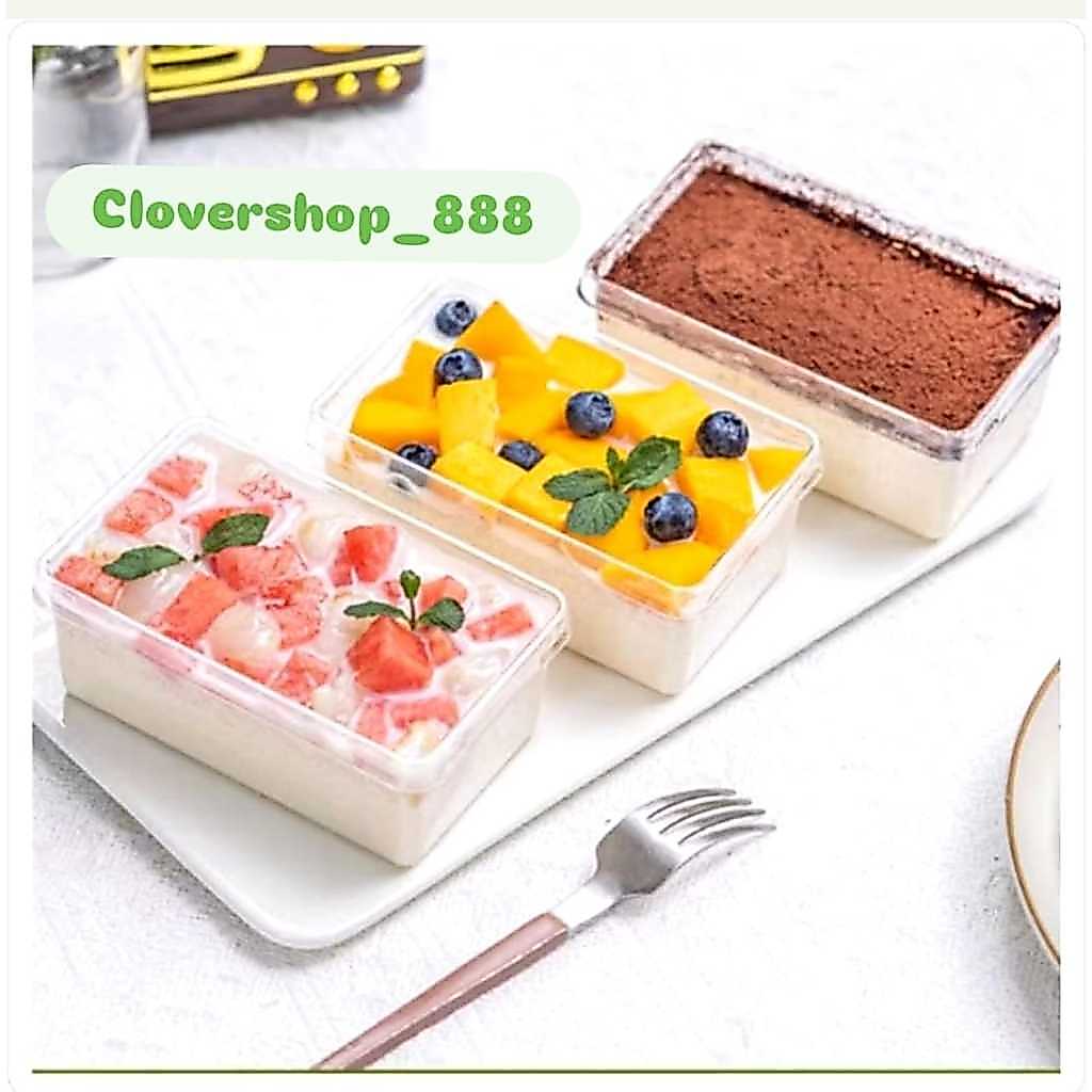 10pcs Korean Dessert Box 250ML Mika Dessert Box Dessert Kotak Tiramisu Dessert