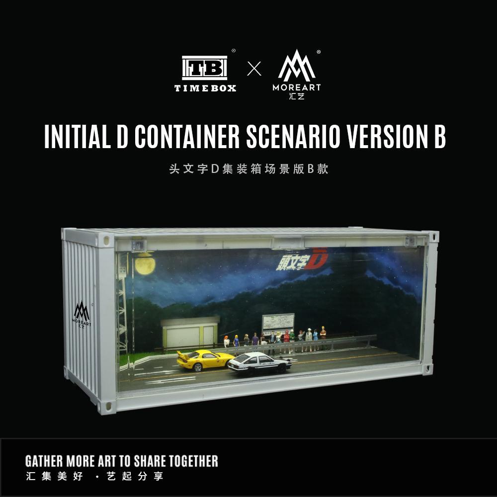 More Art x Time Box 1:64 Initial D Container Scenario Version B with LED Light