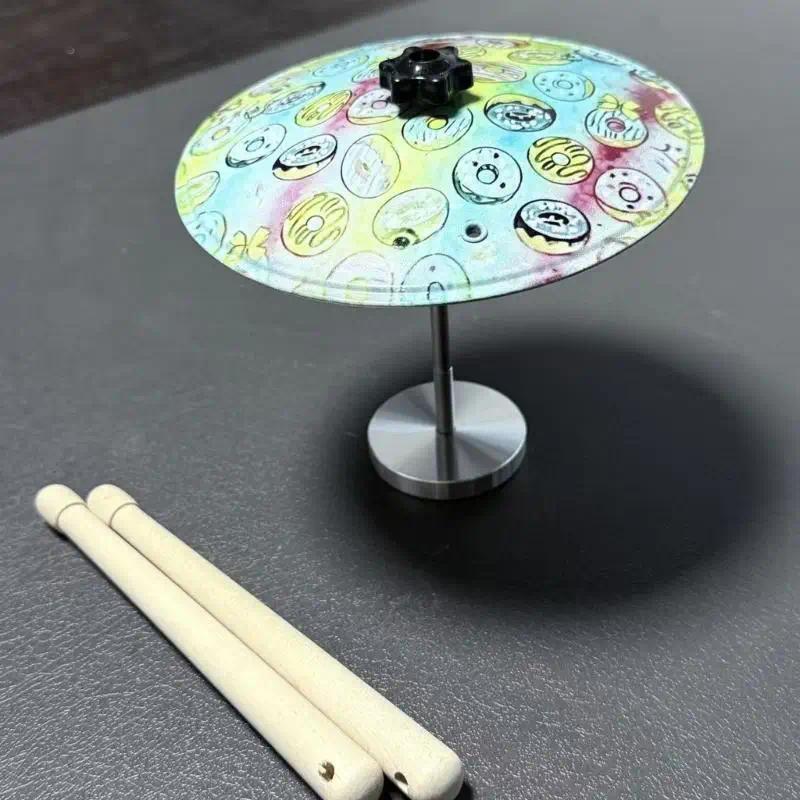 G7NA Car Crash Cymbal Air Vent Mini Drum Car Drum Cymbal Desktop Car Hand-shootings