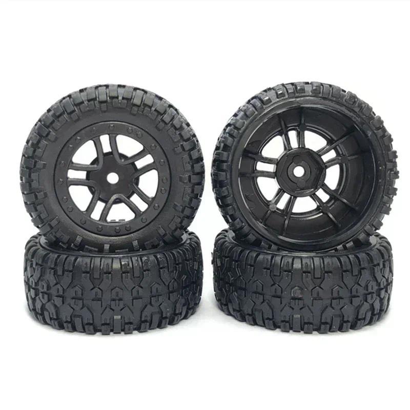 4Pcs Tire Tyre Wheel PX9300-21 For Pxtoys Enoze 9300 9302 9300E 9302E 9303E 9304E 1/18 RC Car Spare 