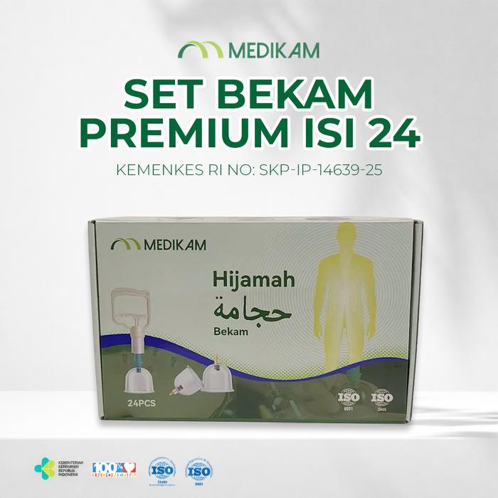 *Ready Stock* Bekam Set (Isi 24 Kop)(Pamp Bekam) Hijamah Alat Kop Angin Kop Bekam  - medikamhijamah 