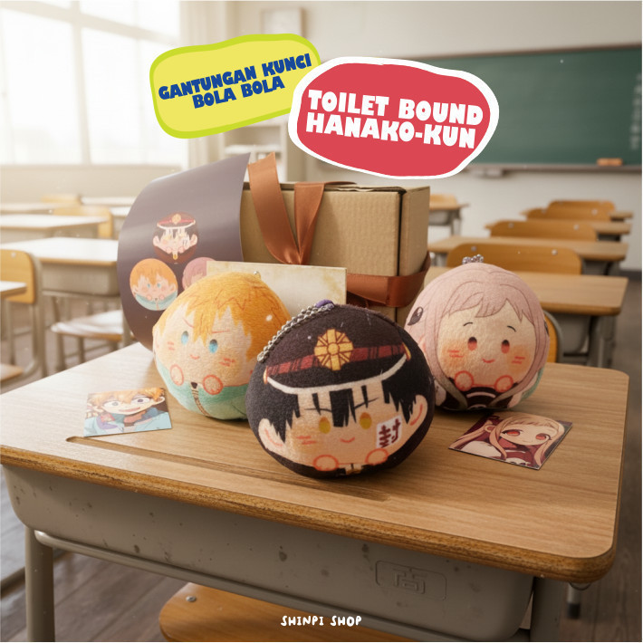 Hampers Gantungan Bola Boneka Toilet Hanako kun Anime Wibu Cosplayer CUSTOM REQUEST