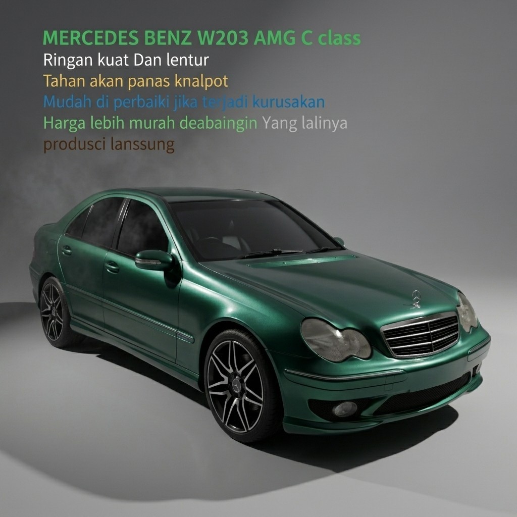 (Tanpa PO) bumper bemper mercedes benz w203 2001-2007 mata kacang AMG C class body kit mercy merci B