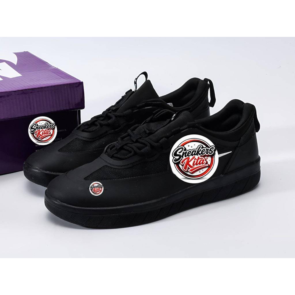 SNEAKERS KITA - Sepatu Sneakers N SB Nyjah Free 2 Black White