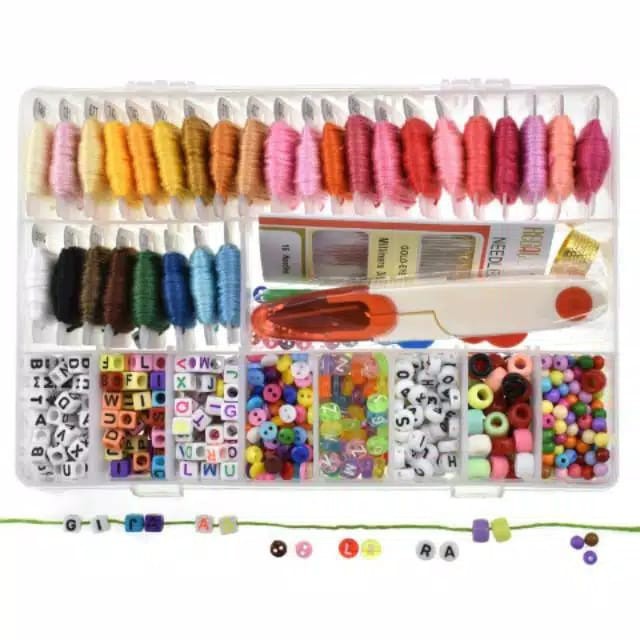 ANEKA - [PAKET] Benang Sulam / Menyulam DIY Gelang Set