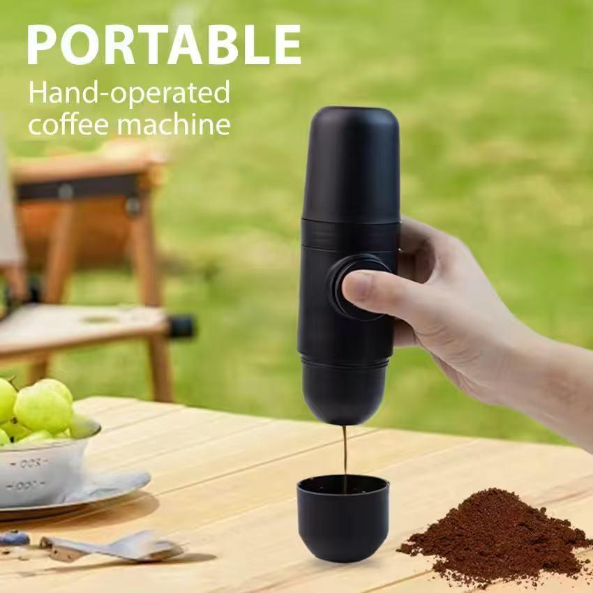 Manual Kopi Portabel Mesin Kopi Kapsul Tekanan Espresso Pembuat Kopi Genggam Mesin Espresso untuk Ru