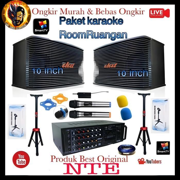 Paket Sound karaoke Set speaker Dat 10 inch Original Audio ruangan