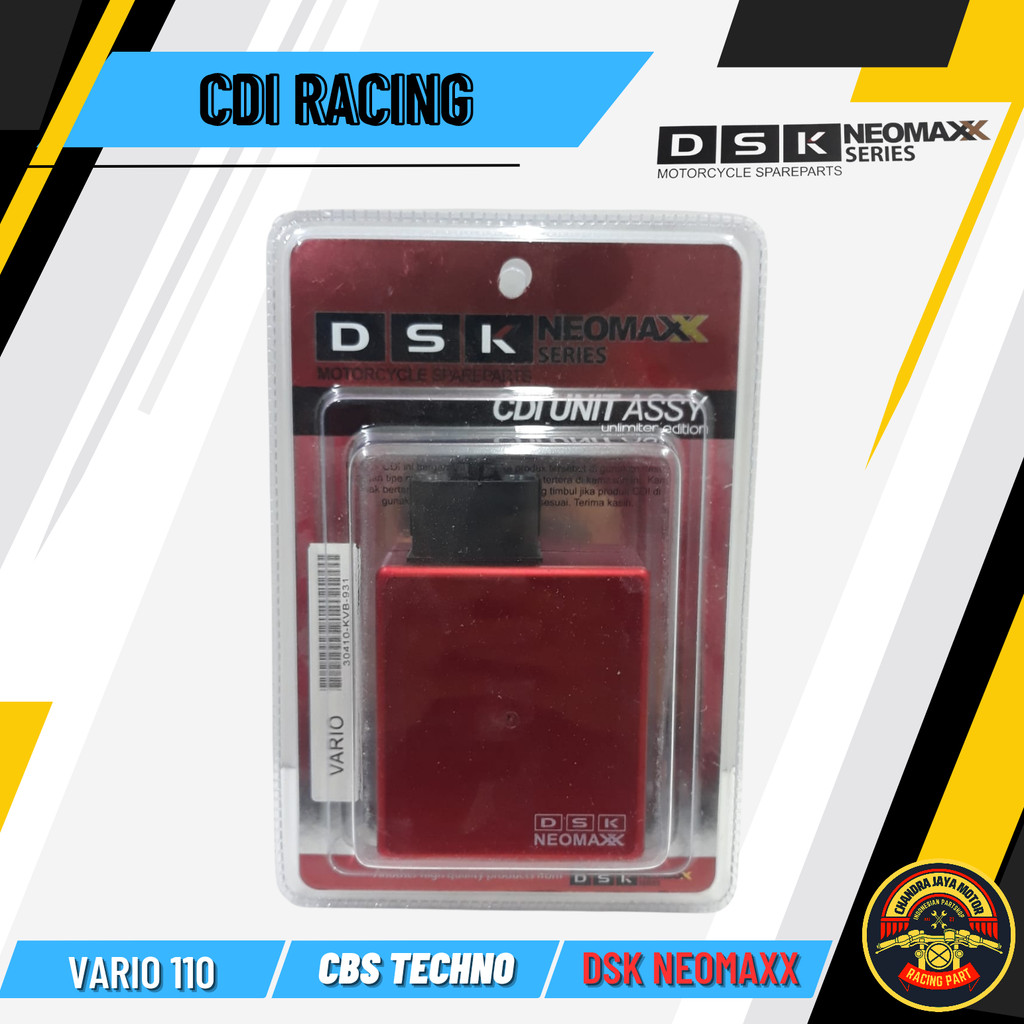 CDI RACING VARIO 110 LAMA KARBU VARIO CBS TECHNO DSK NEOMAXX NO LIMIT SETARA BRT