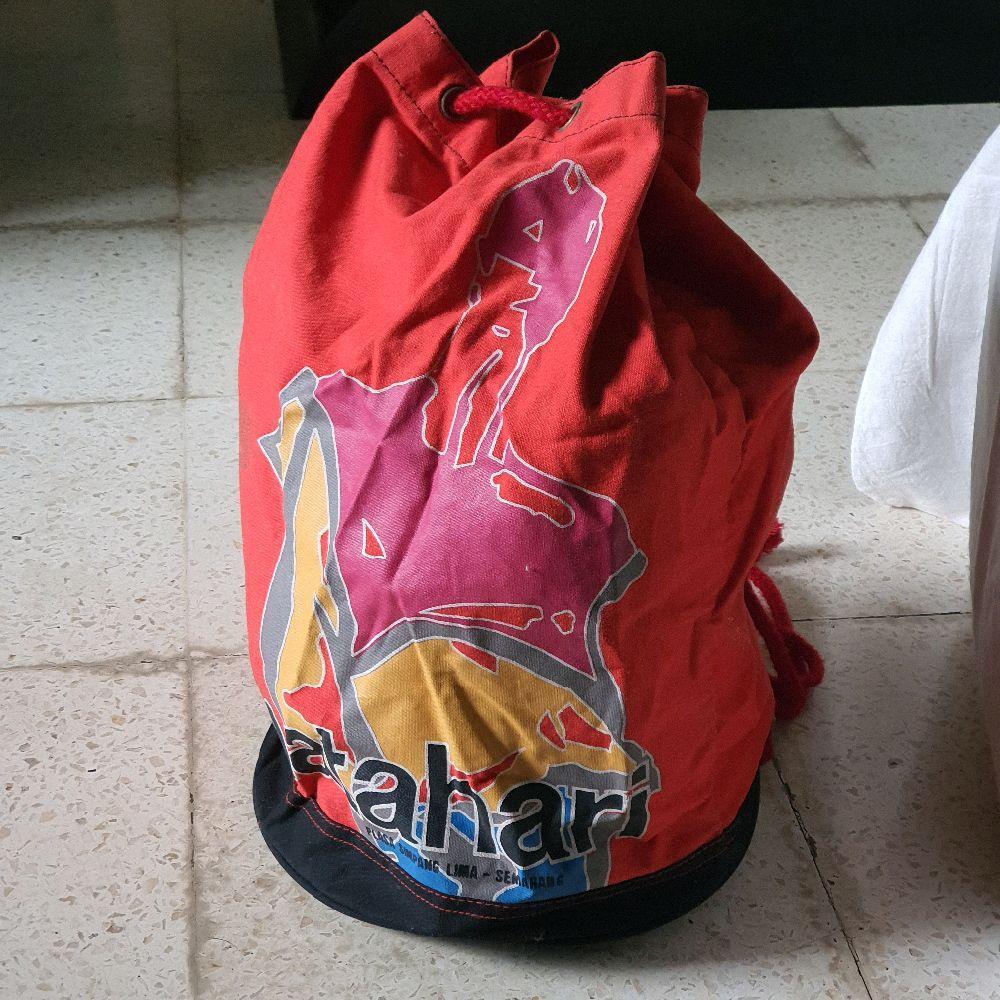 tas serut matahari string bag lawas jadul vintage preloved second