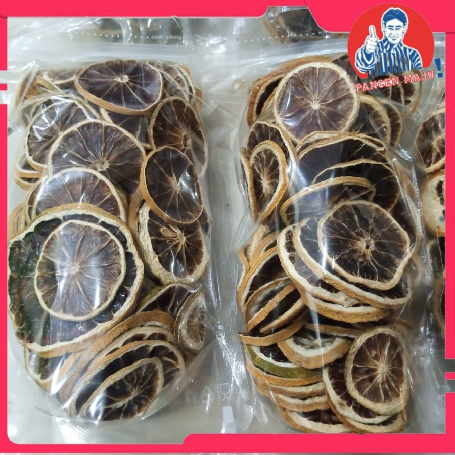 Lemon dry kering iris fresh 100gr / lemon kering / buah kering