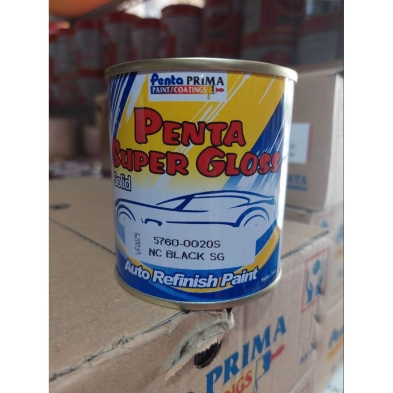 CAT PENTA SUPER GLOSS NC BLACK SG - HITAM SEMI GLOSS -200 GRAM - DUCO OTOMOTIF HITAM GLOSS