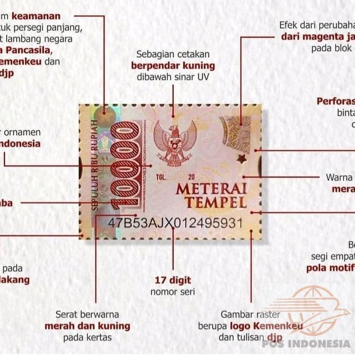 Paket 10 Pcs Materai 10000 AsliposIndonesia - Koleksi Mata Uang ..