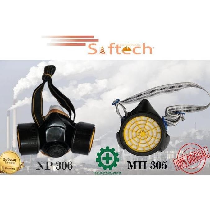 Masker Obat Chemical Anti Asap Debu Single Double Filter Moncong Babi
