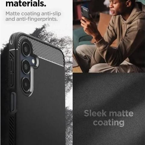 Case for Samsung Galaxy A16 5G Spigen Rugged Armor Carbon Fiber Anti Shock Crack Slip Scratch Casing