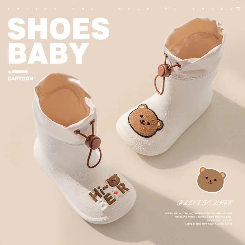 [LOGU] Sepatu Hujan Anak Laki Laki Perempuan Bayi Boots Anti Slip Waterproof Karakter Lucu