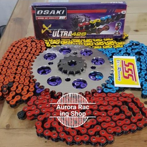 Gear Set Sss 428 Sonic 150 R & Rantai Osaki