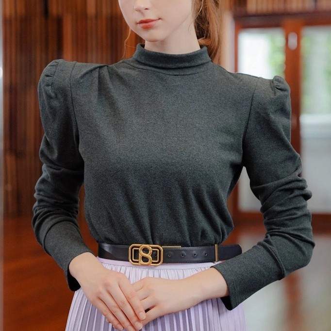Zora Puff Sleeve Benang Jarum Sale size M