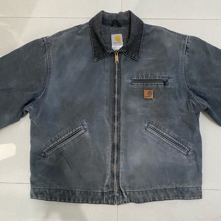CARHARTT DETROIT JACKET J97PTL SIZE L ORIGINAL 100%