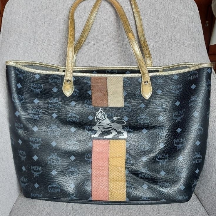 tas Tote MCM Lion Visetos shopper