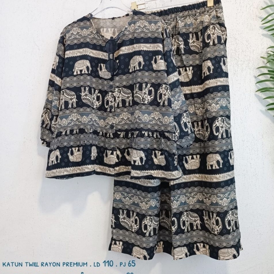 New One set gajah bangkok katun twill rayon import