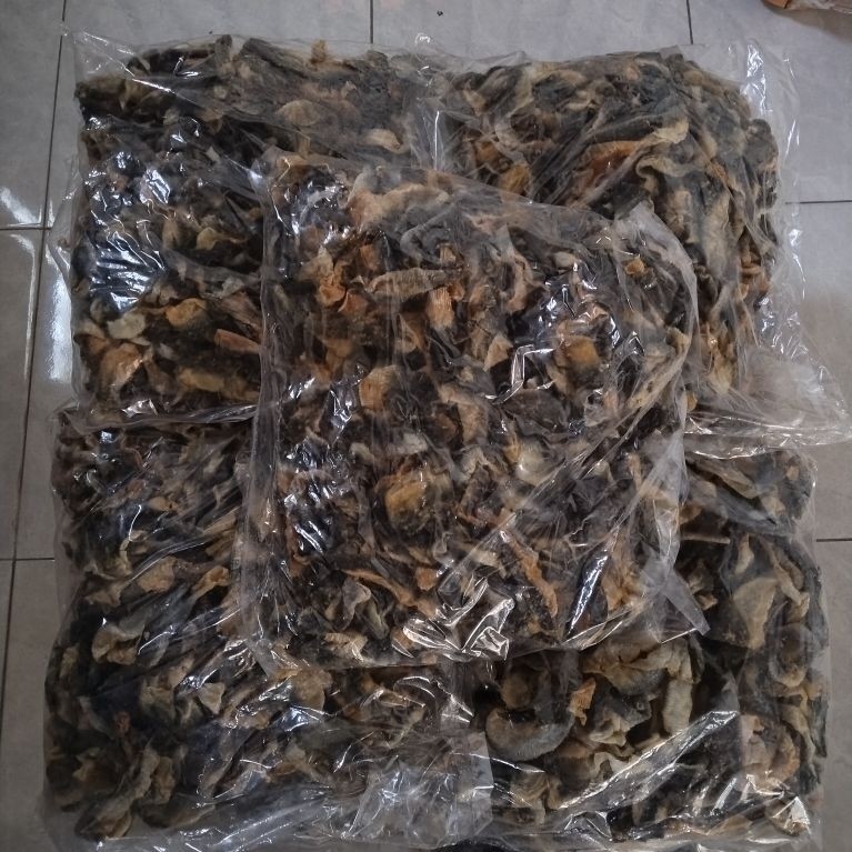 Krupuk kulit ikan salmon lokal mentah 1kg