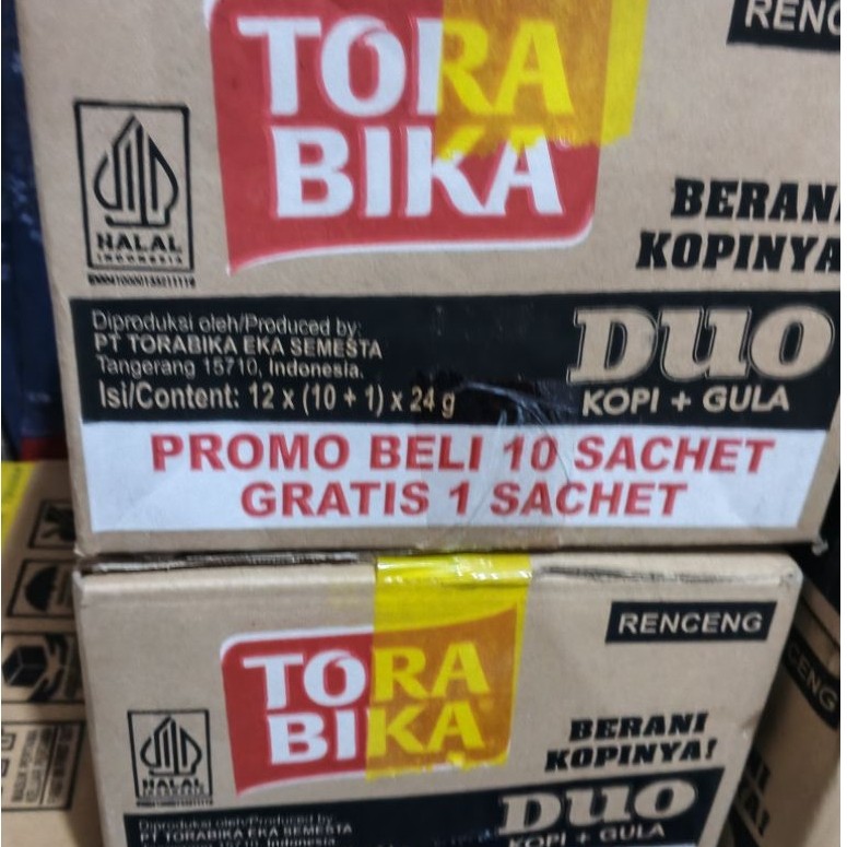 Torabika Duo 1 dus ( kemasan 1 renceng gratis 1)