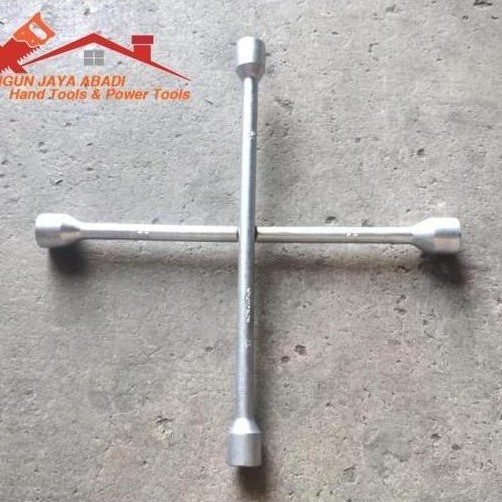 Kunci Roda Mobil Palang Ban Mobil 4 Way Lug Wrench Cross 17-19-21-23mm