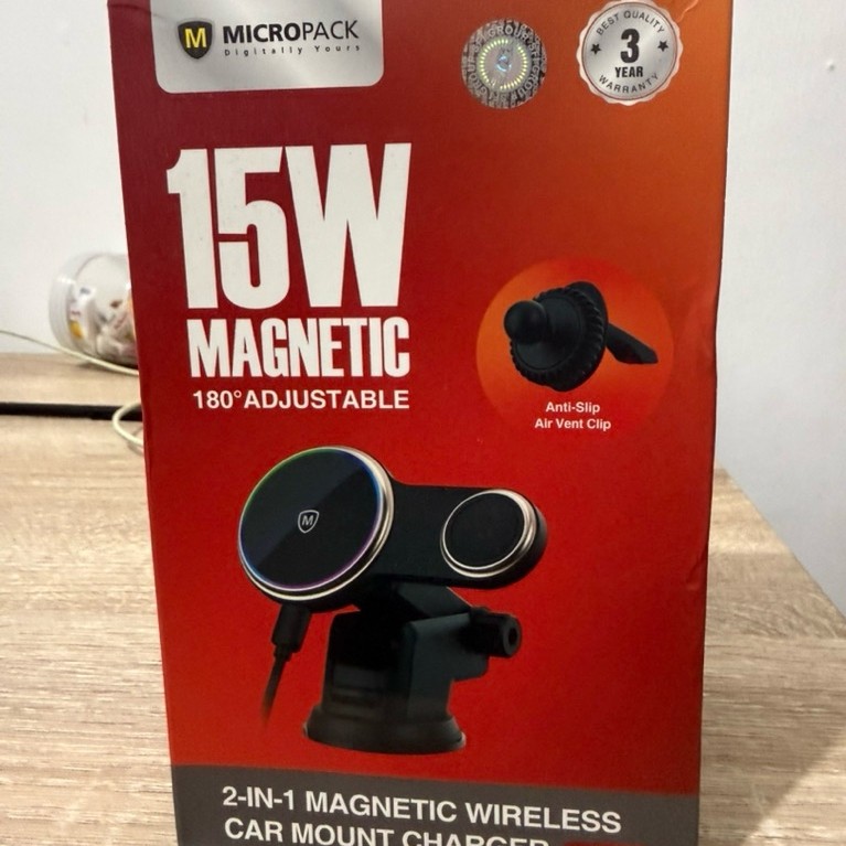 Micropack 2in1 Magnetic Wireless Car Charger