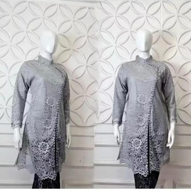 SET SETELAN kebaya modren TUNIK JANGGAN JAWA PAYET MUTIARA/kebaya tunik/kebaya payet mutiara/kebaya