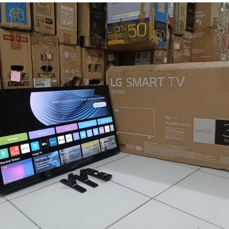 TV LED LG SMART 32 INC HD NETFLIX YOUTUBE SUDAH DIGITAL KONDISI BEKAS MASIH SEGEL  (01r)
