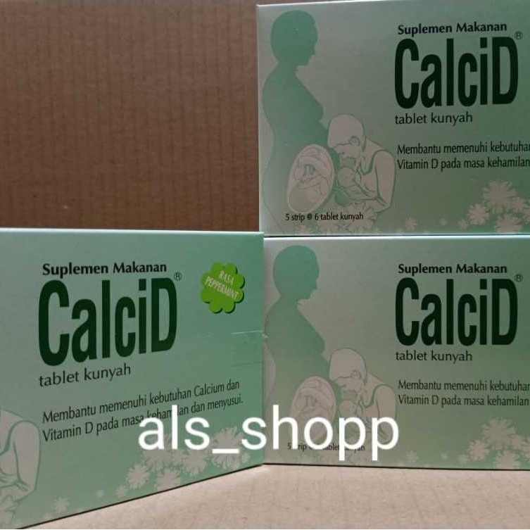 Multivitamin Tablet Kunyah Kalsium D3 CalciD Isi 30 Tablet
