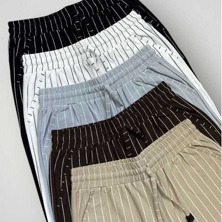 Celana Kulot Pinstripe Wanita Kulot Strip Wanita Bahan Katun Premium Halus Lembut Ootd Simple