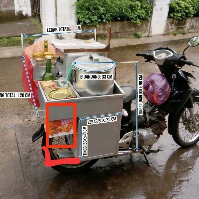 gerobak motor bubur ayam