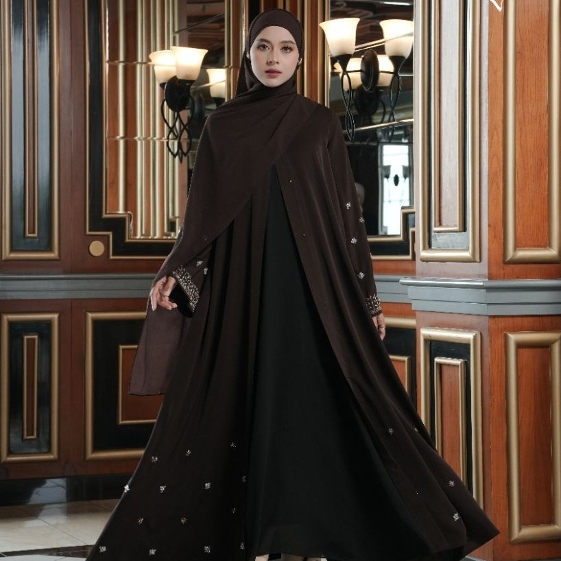 FREE PASHMINA PAYET - LIMITED EDITION - YARA OUTER ABAYA EXCLUSIVE LAYL ATTIRE OFFICIAL