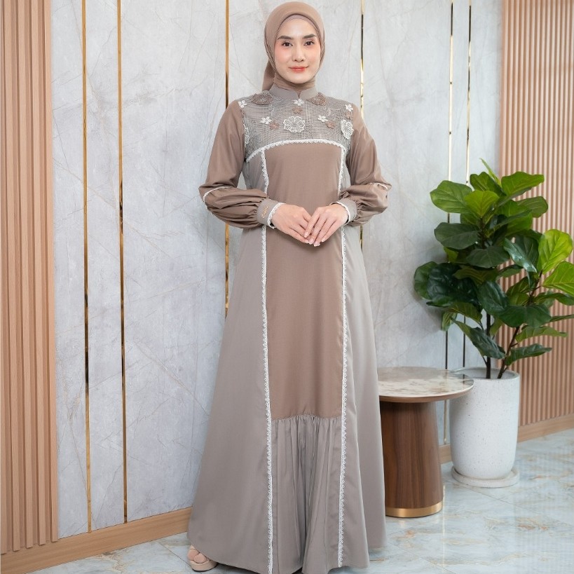 ZALIFA - NAIDA DRESS - GAMIS WANITA - FASHION MUSLIM WANITA