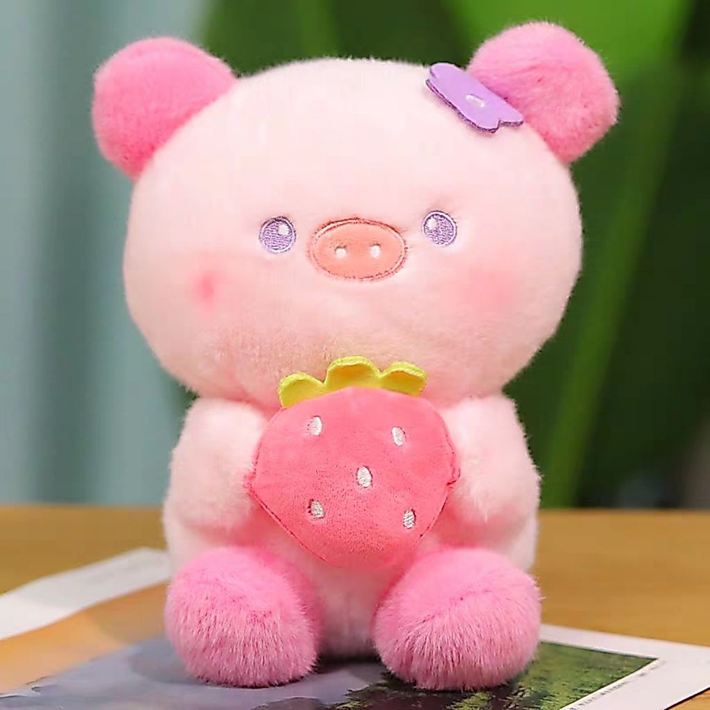 boneka piggy lucu Boneka piggy strawberry